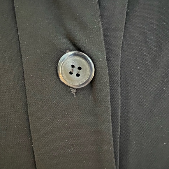 Dark Navy DVF Knee Length Long Sleeve Mod Dress size 10 With Pockets - Picture 4 of 6